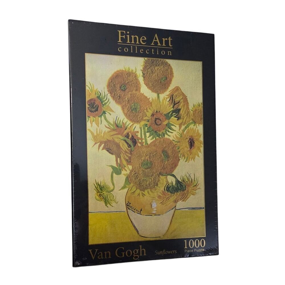 NEW Sealed Fine Art Collection Vincent Van Gogh Sunflowers Puzzle 1000 Pcs